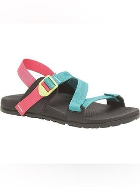 Chaco Women's Lowdown Sandal Teal Rose Multicolor Sz 8